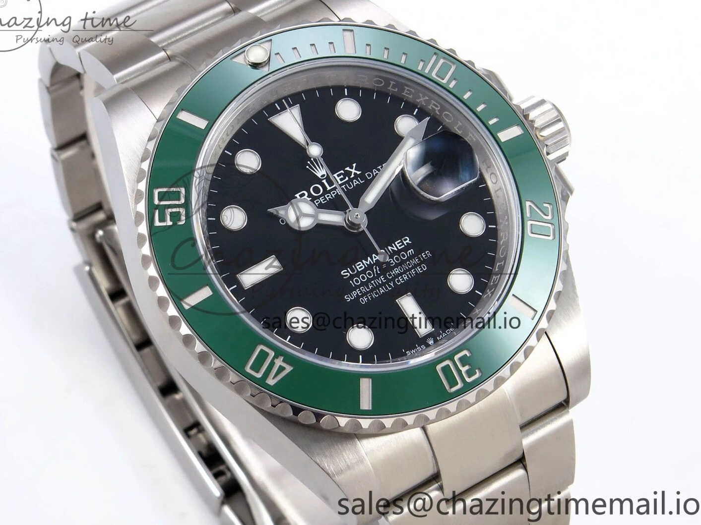V2 SS HGF Dial Edition Black Green Best on 126610 Submariner LV SH3235 1:1 Bezel Bracelet 0226